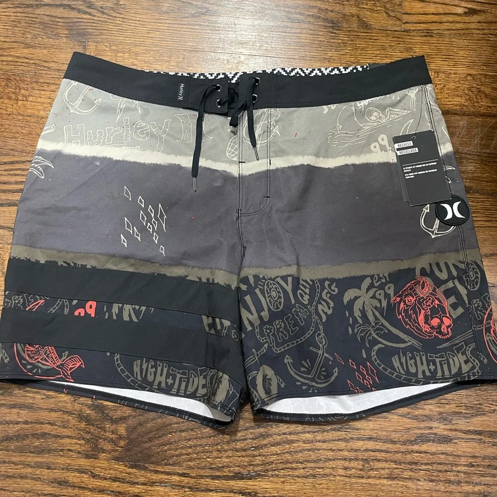 Hurley men’s phantom bp deceiver swim shorts size S